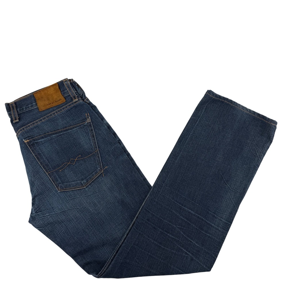 Lucky Brand 221 Steve McQueen Jeans Mens 30x32 Dark Wash Straight Leg Denim